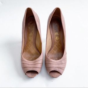 L.A.M.B. Tansy Nude Pumps 8.5